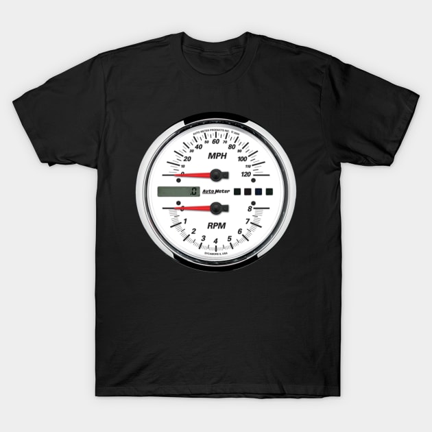 Speedometer MPH RPM T-Shirt by Motor World